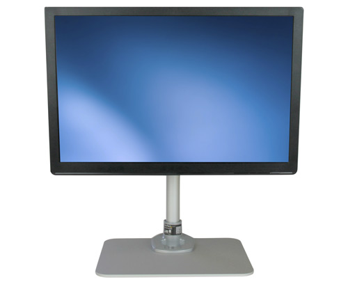The ARMPIVSTND desktop monitor stand supports a 12 to 30 inch monitor, and allows easy adjustment of monitor height, position and viewing angles.