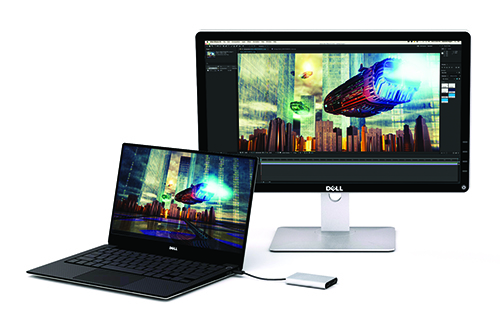 Diagram of the Thunderbolt 3 to DisplayPort adapter with one display