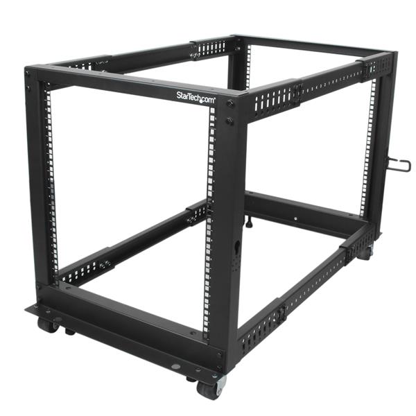 U Open Frame Post Server Rack Adjustable Depth Server Racks StarTech Com