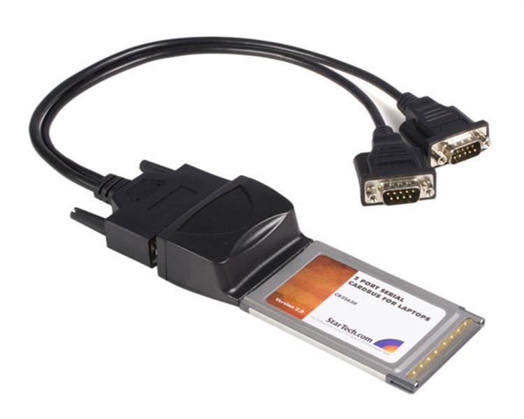 2 Port CardBus Serial Laptop PC Adapter Card 16950