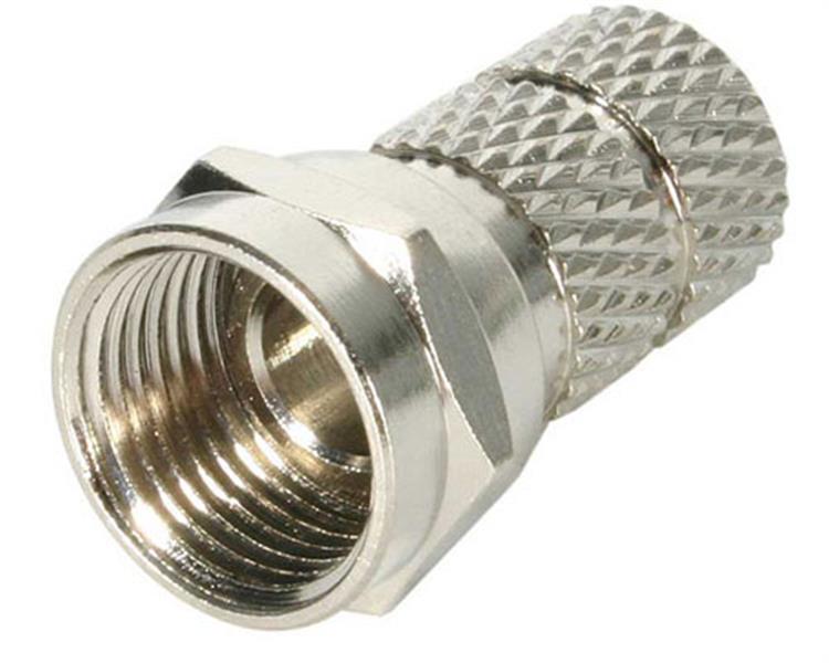 RG6 F Type Twiston Male Connector 5 Pack