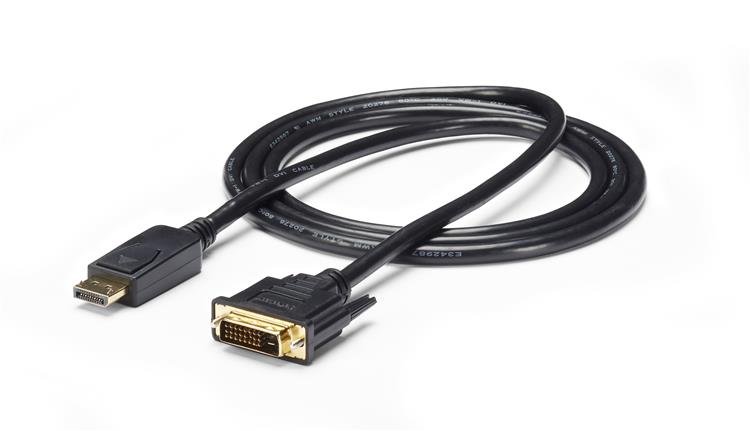 Large Image for 6 ft DisplayPort to DVI Cable - M/M