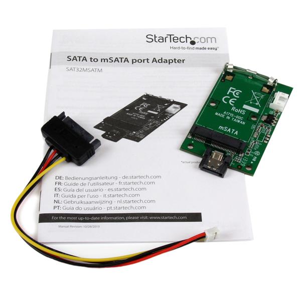 mSATA to SATA Adapter | Drive Adapters & Converters | StarTech.com