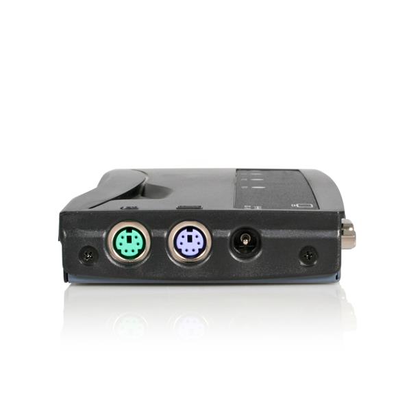 4 Port Black PS/2 KVM Switch Kit with Cables
