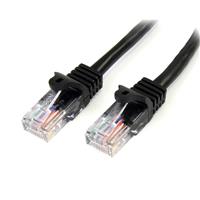 Snagless Cat5e Patch Cable (UTP) - Black Snagless Cat5e Patch Cable (UTP) - Black