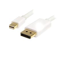 Mini DisplayPort® to DisplayPort Adapter Cable - M/M (White)