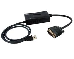 6 ft USB VGA Adapter Cable - External Multi Monitor Video M/M