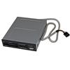 Lecteur de Cartes Mémoire Interne 3.5" avec port USB 2.0 - Multicartes 22-en-1 - Noir