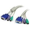 25 ft 3-in-1 PS/2 KVM Extension Cable