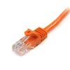 Snagless Crossover Cat5e Patch Cable (UTP) - Orange