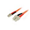 1m Multimode 50/125 Duplex Fiber Patch Cable LC - SC