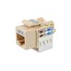 111 Punch Type Category 6 Keystone Jack - Ivory