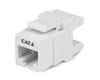 180° Cat 6 Keystone Jack - RJ45 Ethernet Cat6 Wall Jack White - 110 Type