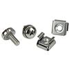 100 Pkg M5 Mounting Screws and Cage Nuts for Server Rack Cabinet