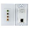 Component Wall Plate Video Extender over Cat 5 with Digital Audio