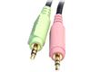 4-in-1 USB DisplayPort® KVM Switch Cable w/ Audio & Microphone - 6ft 4-in-1 USB DisplayPort® KVM Switch Cable w/ Audio & Microphone - 6ft