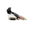 4-in-1 USB Dual Link DVI-D KVM Switch Cable w/ Audio & Microphone 4-in-1 USB Dual Link DVI-D KVM Switch Cable w/ Audio & Microphone