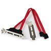 2 Port Low Profile SATA to eSATA Plate Adapter