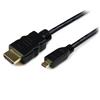 6 ft High Speed HDMI® Cable with Ethernet - HDMI to HDMI Micro - M/M