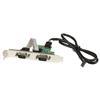 24in Internal USB Motherboard Header to 2 Port Serial RS232 Adapter