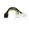 6in LP4 to 8 Pin PCI Express Video Card Power Cable Adapter