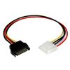 Cble Adaptateur d'Alimentation Interne SATA vers Molex (4 broches) 30 cm - Femelle vers Mle