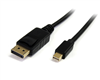 2m Mini DisplayPort® to DisplayPort Adapter Cable – M/M