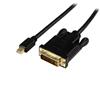 6 ft Mini DisplayPort™ to DVI Active Adapter Converter Cable – mDP to DVI 1920x1200 – Black