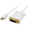 6 ft Mini DisplayPort™ to DVI Active Adapter Converter Cable – mDP to DVI 1920x1200 – White
