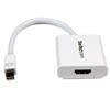 Mini DisplayPort® to HDMI® Active Video and Audio Adapter Converter - Mini DP to HDMI - 1920x1200 - White