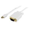 6 ft Mini DisplayPort™ to VGA Adapter Converter Cable – mDP to VGA 1920x1200 - White