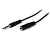 1m Slim 3.5mm Stereo Extension Audio Cable - M/F