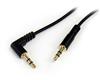 Slim 3.5mm to Right Angle Stereo Audio Cable - M/M Slim 3.5mm to Right Angle Stereo Audio Cable - M/M