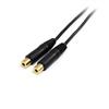 6in Stereo Splitter Cable - 3.5mm Male to 2x 3.5mm Female 6in Stereo Splitter Cable - 3.5mm Male to 2x 3.5mm Female
