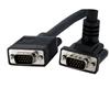 90-degree Upward-Angled Coax VGA Cable - HD15 M/M 90-degree Upward-Angled Coax VGA Cable - HD15 M/M