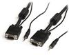 5m Coax High Resolution Monitor VGA Video Cable with Audio HD15 M/M