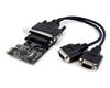 2 Port RS232 PCI Express Serial Card w/ Breakout Cable
