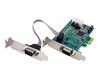 2 Port Low Profile Native RS232 PCI Express Serial Card with 16550 UART