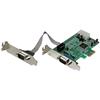 2 Port Low Profile Native RS232 PCI Express Serial Card with 16550 UART
