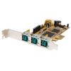 3 Port PCI Express 12V PoweredUSB Adapter Card - USB PlusPower