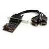 4 Port RS232 PCI Express Serial Card w/ Breakout Cable