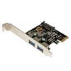 2 Port PCI Express PCIe SuperSpeed USB 3.0 Controller Card w/ SATA Power