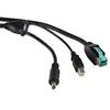 12 ft 12V to M Barrel+USB Powered USB Cable - Plus Power