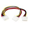 Cble Rpartiteur en Y Molex - 1x LP4 Mle 2x LP4 Femelle - 23 cm