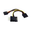 SATA to LP4 with 2x SATA Power Splitter Cable SATA to LP4 with 2x SATA Power Splitter Cable