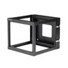 8U 22in Depth Hinged Open Frame Wall Mount Server Rack