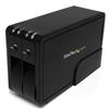 Dual 3.5in USB 3.0 Hot Swap Trayless SATA Hard Drive Enclosure w/ Fan