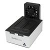 USB 3.0 Dual SATA Hard Drive Docking Station with integrated Fast Charge USB Hub UASP support and Fan - Black