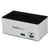 USB 3.0 SATA Hard Drive Docking Station SSD / HDD with integrated Fast Charge USB Hub and UASP support - Black