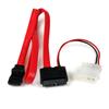36in Slimline SATA to SATA with LP4 Power Cable Adapter